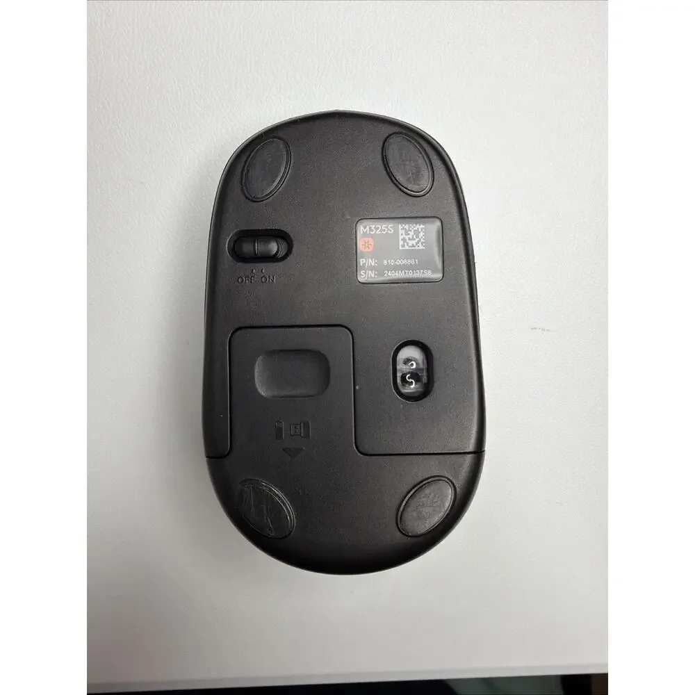 Logitech M325S Ambidextrous Blue Wireless Optical Mouse 2.4 GHz USB Receiver